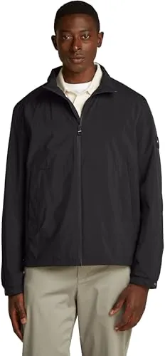 Tommy Hilfiger Chaquetón Hombre con cremallera, Negro (Black), L
