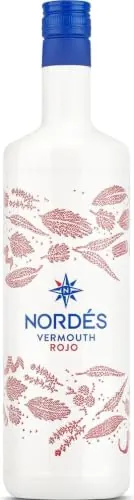 Nordés Vermut Rojo Premium con Botánicos Gallegos - Botella de 1 L