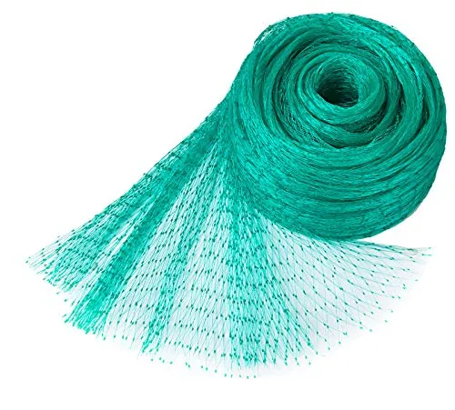 GWHOLE 10m x 4m Malla Antipájaros Protección para Campos y Cultivos, Verde
