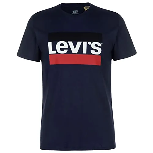 Levi's Sportswear Logo Graphic Camiseta Hombre, Dress Blues, L