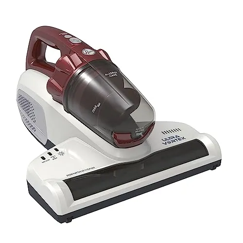 Hoover Ultravortex Aspirador de Mano Especial Colchones, 3en 1, Antiácaros y Antibacterias, Luz Ultravioleta UV-C, Especial Alergias, Depósito 0,3L, Cable 5m [MBC500UV]