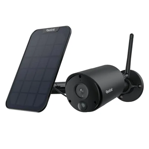 Reolink 5MP Solar Camera Outdoor WiFi Exterior Batería, Cámara IP Seguridad