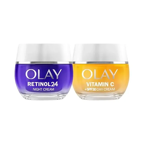 Olay Retinol 24 Crema de Noche y Olay Vitamin C+ SPF30 Crema de Día, 2x50ml