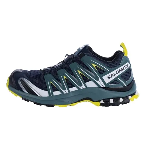 SALOMON XA Pro 3D, Zapatillas de Trail Running para Hombre, Azul (Navy Blazer/Hydro./Evening Primrose), 44 EU