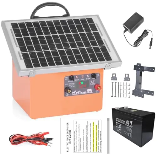 32KM Solar Pastor Electrico, cerca eléctrica Controlador de 0.5J / 9.5KV