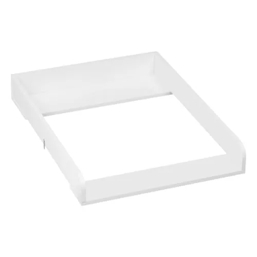 WOLTU Cambiador para Bebé 60x80x10 cm, Adaptador para Cómoda, Apto para Profundidad 46,5-50 cm, Tablero Cambiador de MDF, Color Blanco