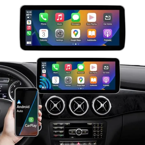 Ninetom Radio de Coche con Pantalla táctil de 12,3 Pulgadas para Mercedes Benz Clase A/B GLA CLA W176 W246 C117 X117 X156 2013-2015 con NTG 4.5/4.7, Compatible con Carplay/Android Auto/Mirrorlink