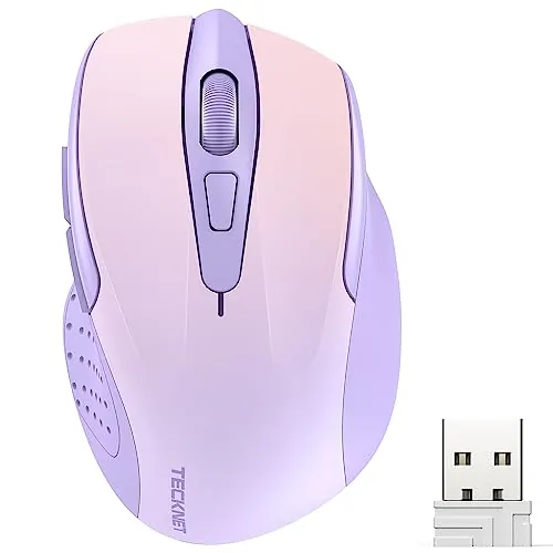 TECKNET Ratón Inalámbrico, 6 Niveles 4000 dpi, 2.4G Ratón Inalámbrico USB