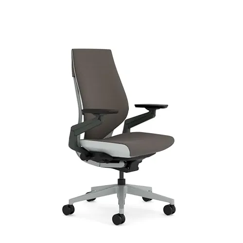 Steelcase Silla ergonómica: Gesture, Lumbar, Brazos 360°, Marrón Oscuro
