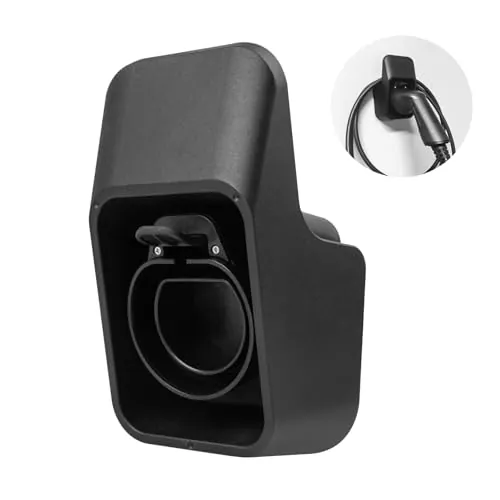 astoneves Improved Type 2 Wall Mount, ev Electric Vehicle Charger Wall Mount for EVSE IEC 62196-2 Connector Cable Storage
