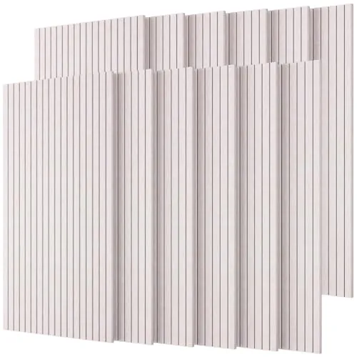 TONOR 12 PCS Paneles Acusticos Grande, 120x60x0,9cm Paneles Insonorizacion Pared, Aislante Acustico Autoadhesivo, Panel Decorativo Pared para Página Principal Sala de Uía Oficina, camello