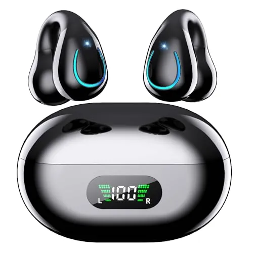 Auriculares Open Ear Bluetooth Deportivos, Clip Oreja, 80H, ENC, IPX7