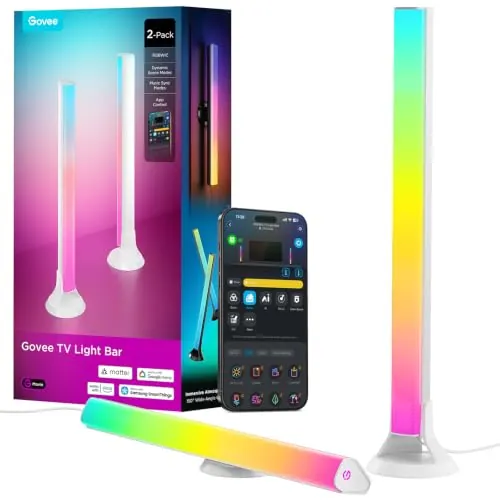 Govee RGBWIC TV Light Bars, Retroiluminación WiFi para TV de 45-70 pulgadas
