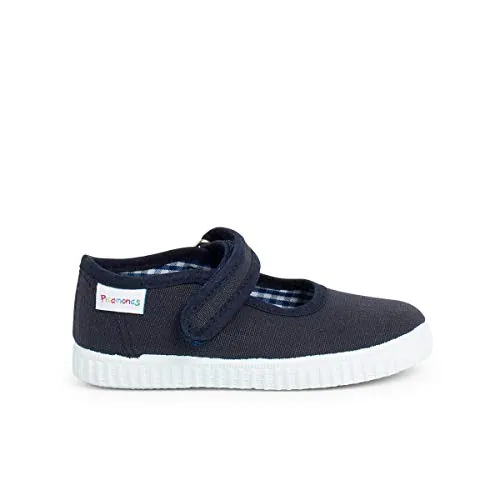 Pisamonas Merceditas Niña Cinta Adhesiva Suela Tipo Zapatillas Talla 33 Color Azul Marino