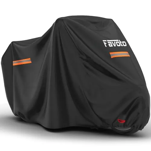 Favoto Funda Moto Impermeable Exterior Interior Protección Antiviento