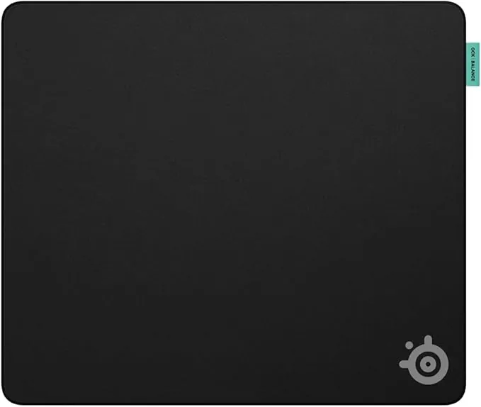 SteelSeries Alfombrilla QcK L Performance Balance - Densidad y deslizamiento - Costura suave - Base de neopreno - 490x420 mm - FPS/MOBA/RTS/MMO
