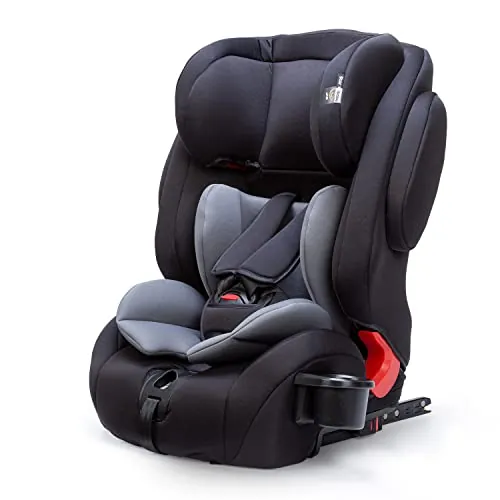 Star Ibaby City Fix HQ - Silla de coche Isofix grupo 1 2 3 Gris/negro i-Size ECE R129