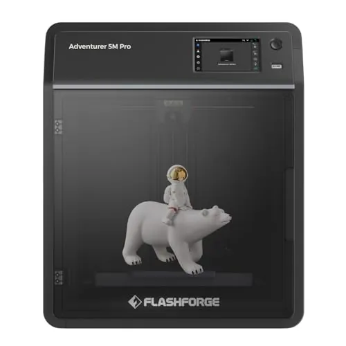 Impresoras 3D Flashforge Adventurer 5M Pro con Impresión de Alta Velocidad Máxima 600 mm/s, Calentamiento rápido con Boquilla de 280℃, Filtración de Aire Dual de Circulación Interna y Externa