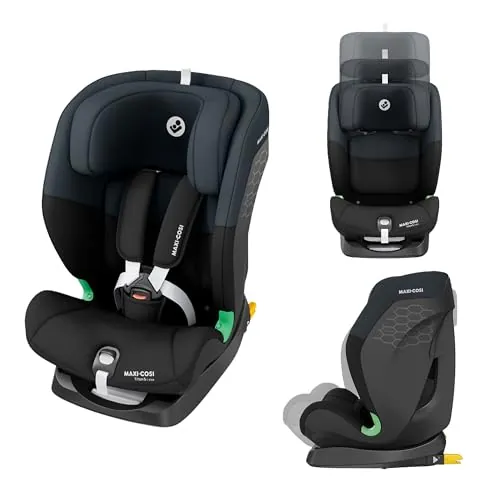 Maxi-Cosi Titan S i-Size, Silla de Coche ISOFIX, 76–150 cm, Tonal Black
