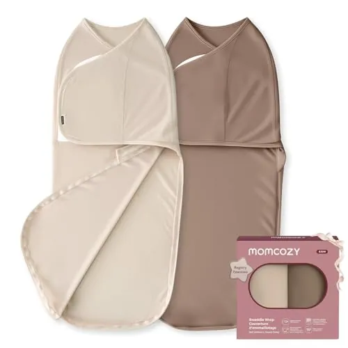 momcozy Saco para bebé de 0 a 3 Meses, Cierre silencioso, para Padres recién Nacidos, Reduce el Reflejo de Miedo, indispensable para recién Nacidos de 0 a 3 Meses, Paquete de 2