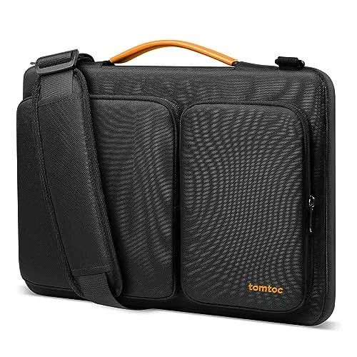 tomtoc 360° Funda Bandoleras para 13 Pulgadas Nuevo MacBook Air M5/A3449 (2026), M4/A3240 (2025), M3/M2/M1, 13" MacBook Neo A18 Pro/A3404 (2026), 13" MacBook Pro M2/M1, Bolsa Maletin de para Portátil