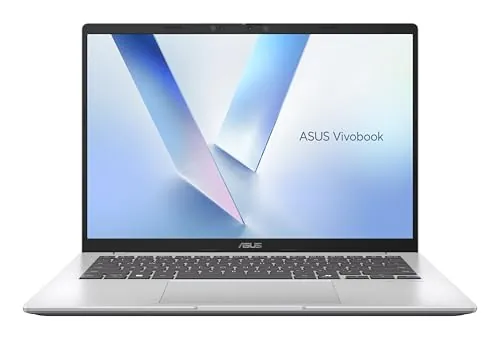 ASUS Vivobook 14 F1407QA-LY106W Copilot+ PC - Ordenador Portátil WUXGA (Snapdragon X1-26-100, 16GB RAM, 512GB SSD, Qualcomm Adreno GPU, Windows 11 Home) Plata Fría - Teclado QWERTY español