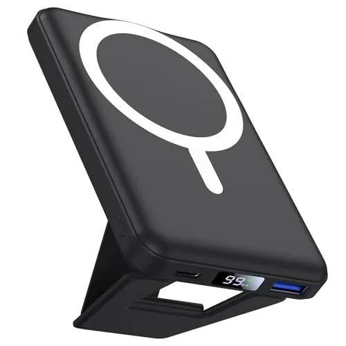 AOGUERBE Power Bank para MagSafe, 10000mAh Inalámbrico Batería Externa