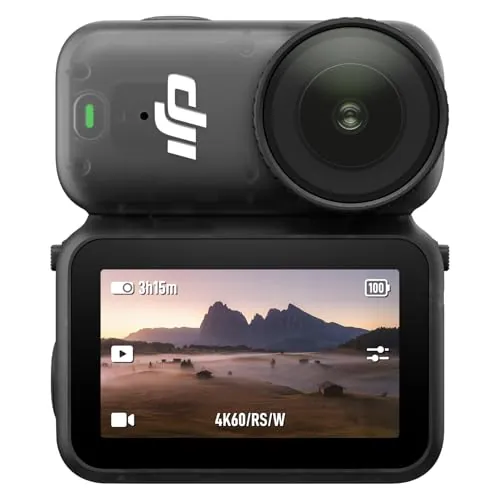 Pack estándar dji Osmo Nano (64 GB) - Pequeña cámara para vlogging 4K con un Sensor de 1/1.3 Pulgadas, vídeo con Campo de visión Amplio de 143°, cámara magnética POV para Deportes y vlogging
