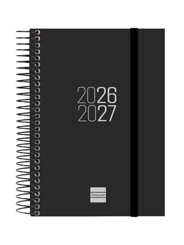 Finocam Espir Agenda Curso 2026 2027 Diaria | Negro · Español