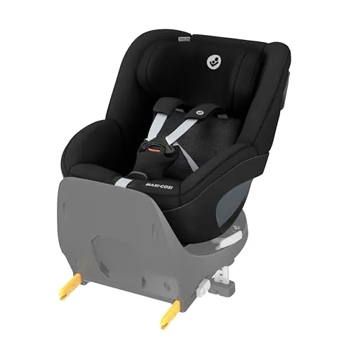 Maxi-Cosi Pearl 360 silla coche bebe i-Size, silla coche 360 giratoria para bebé y niño ISOFIX, 3 meses - 4 años (61-105 cm), ClimaFlow, arnés de apertura y cierre fácil, G-CELL, Authentic Black