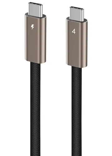 Ubluker Cable USB C a USB C 40Gbps 1M, 240W 100W 60W USB4 24PIN para Thunderbolt 4 Emarker 48V 5A PD 3.1 Video Audio Sinc Cargador Rápido para iPhone17 16 15 Galaxy S26 25 Monitor PC Mac Portátil