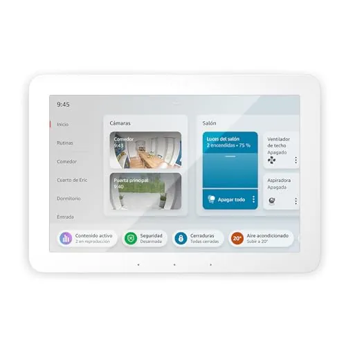Echo Hub (Última generación) | Cuadro de mandos de Hogar digital con pantalla de 8" y Alexa | Compatible con miles de dispositivos