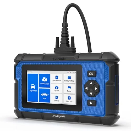 TOPDON AD600S Diagnosis Coche Multimarca, 4 Sistemas Obd2 Diagnosis