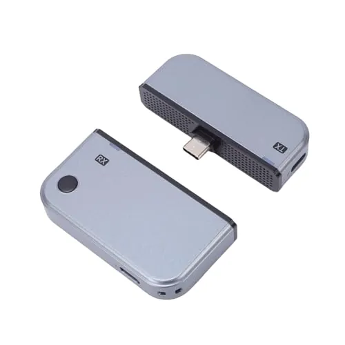 Tosuny Transmisor y Receptor HDMI Inalámbrico USB C, 50M, Entrada de Decodificación UHD 4K, Salida 1080P 60Hz, Adaptador de Pantalla Inalámbrico para Transmitir Video y Audio Al