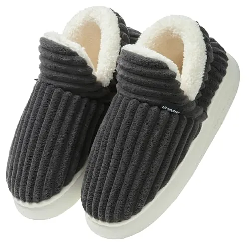 Donpapa Zapatillas Casa Mujer Hombre Invierno Pana Cerradas Pantuflas