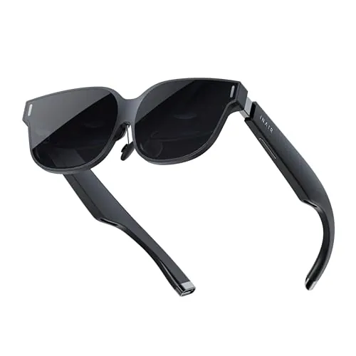 INAIR 2 gafas PRO AR | Imagen y video 2D a 3D | Interruptor de realidad/virtual | Multipantalla | Pantalla de 135 pulgadas 120Hz para trabajo y entretenimiento | Compatible con iPhone 15/16, Android