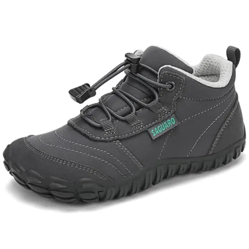 SAGUARO Zapatillas Descalzas Niños Ligeras Transpirable Zapatos de Trekking Barefoot Minimalistas Sneakers Gr.33