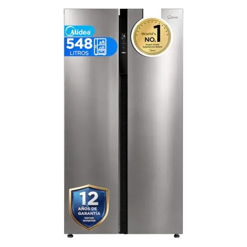 Midea Frigorifico Americano No Frost, 548L, 176 x 89,7 cm, Motor inverter
