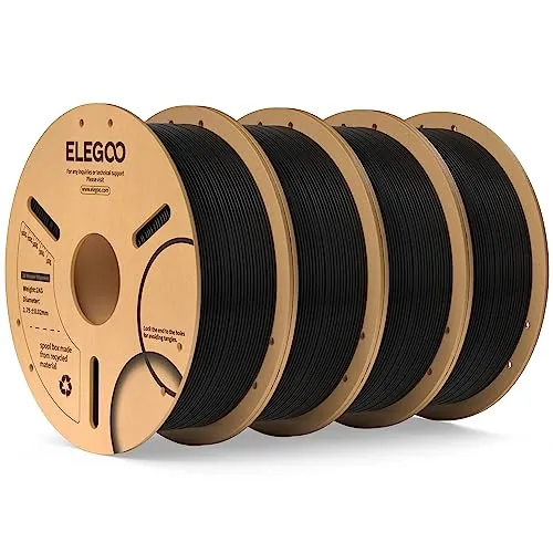ELEGOO Filamento PLA 1.75 4KG Negro