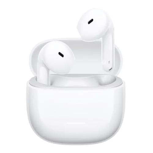 XIAOMI REDMI Buds 8 Active - TWS Bluetooth Semi-intraauriculares, Driver de Titanio de 14,2 mm, bajo Potente, 37h de autonomía, conexión Dual a 2 Dispositivos, 5 EQ, Bluetooth 5.4, IP54, Blanco
