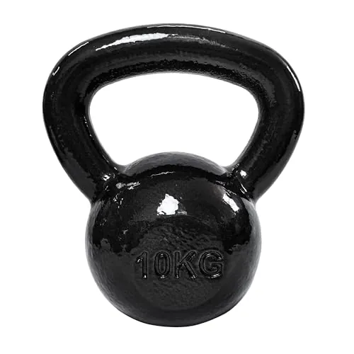 Amazon Basics Pesa rusa de hierro fundido, 10 kg, Negro
