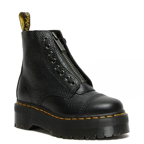 Dr. Martens - Jungle Boot, Botas de combate, Black Milled Nappa,