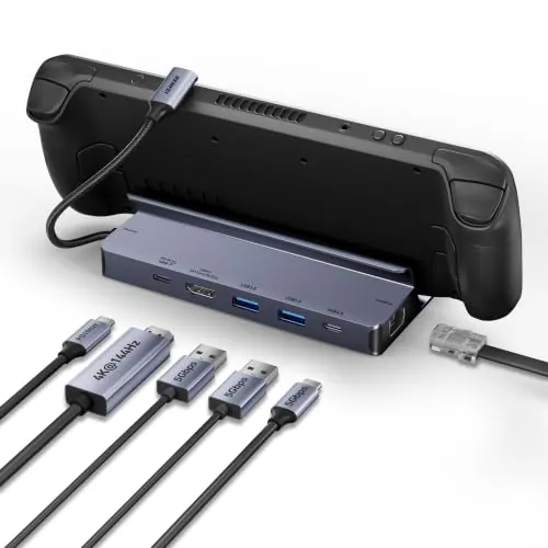 BENFEI Dock para Steam Deck 4K@144Hz, Estación de Acoplamiento para Steam Deck (OLED)/ROG Ally
