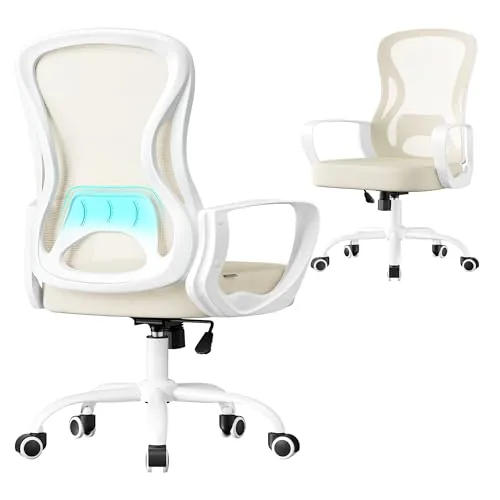 SONGMICS Silla de Oficina, Silla de Escritorio OBN043LH02