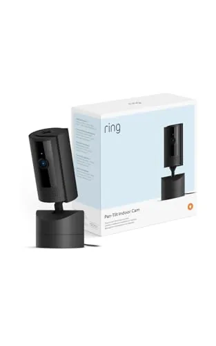 Cámara interior orientable Ring (Pan-Tilt Indoor Camera) | Cámara de seguridad con enchufe, para mascotas, orientable 360° en horizontal y 169° en vertical | Ring Protect gratis 30 días