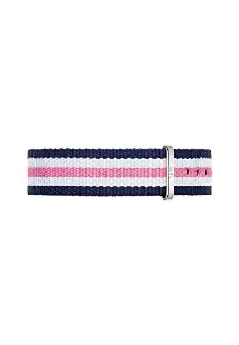 Daniel Wellington Classic Southampton, Correa Reloj Azul-Rosa-Blanco/Plateado, 18mm, NATO, para Mujer y Hombre