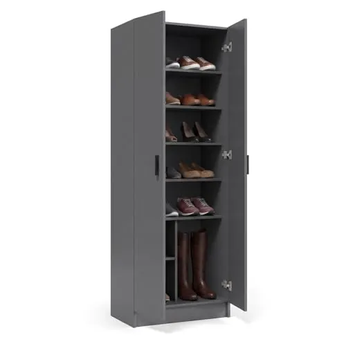 duehome Armario Zapatero Multi Useful, 5 Baldas Regulables, Multiusos