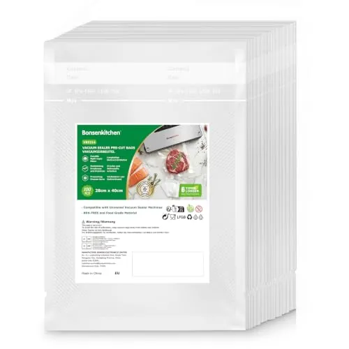 Bonsenkitchen Bolsas de Vacío Reutilizables 28x40 cm, 100 Unidades