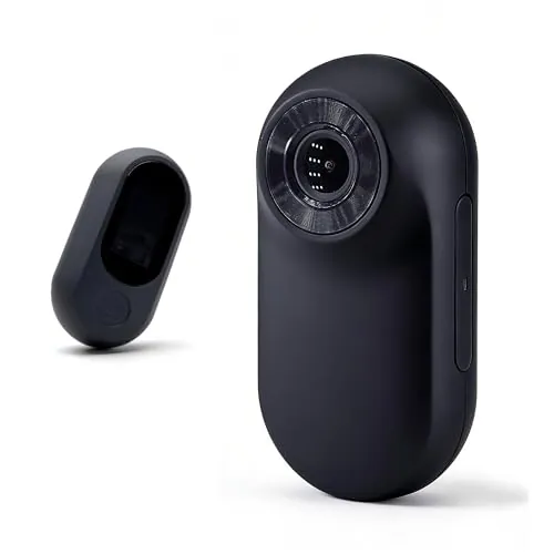 Frelisty Minicámara Corporal con Tarjeta de Memoria de 32 GB, Mini Cámara de Acción, Cámara Portátil de 26 g, Versátil Cámara POV para Moto, Exterior, Bicicleta