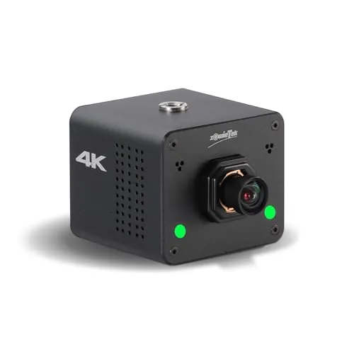zowietek Cámara Box POV 4K NDI|HX3 PoE, autofocus, Salida SDI/HDMI/UVC, Streaming RTSP/RTMP(s)/SRT sin PC, Ultra compacta, Lente Intercambiable, Control por móvil/Tableta (M12 AF)